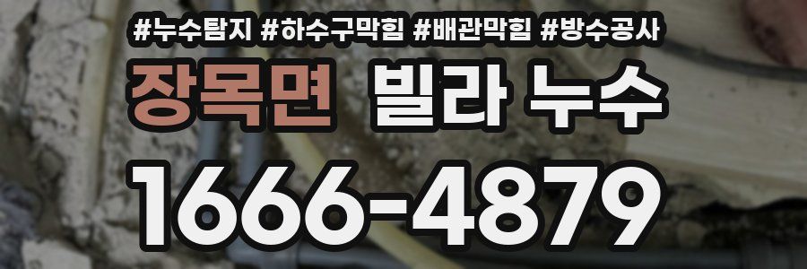 장목면 빌라 누수