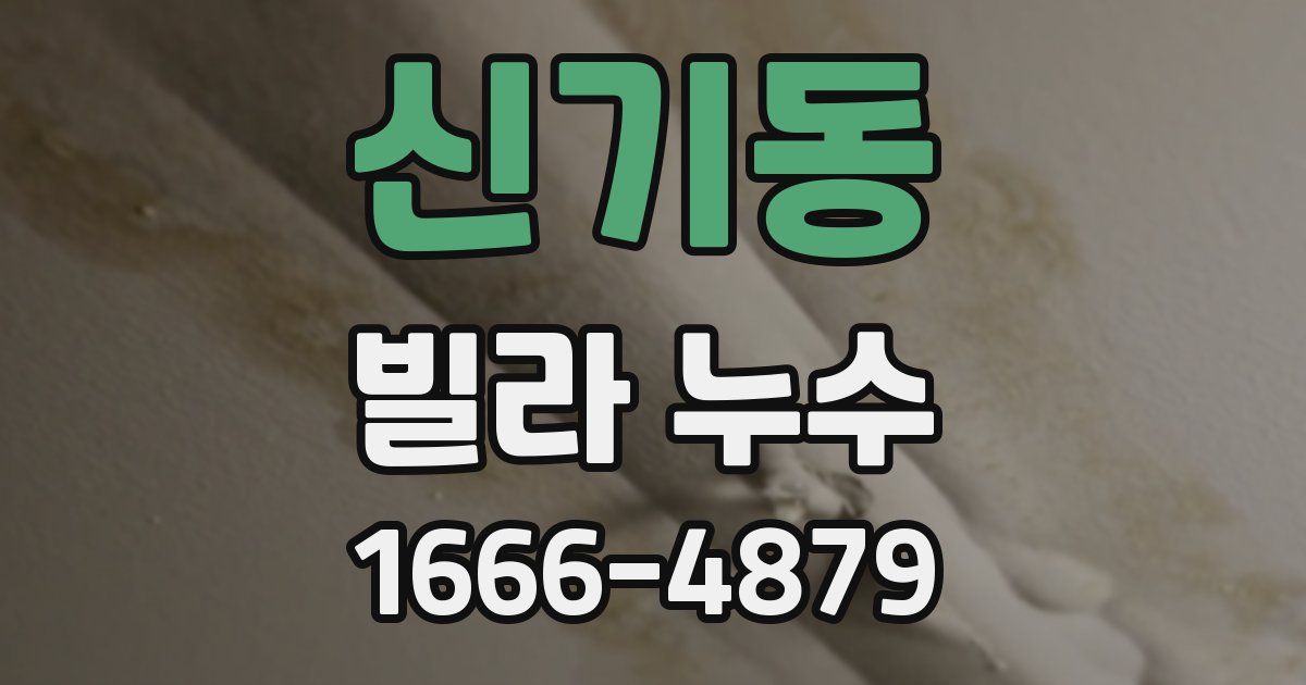 신기동 빌라 누수