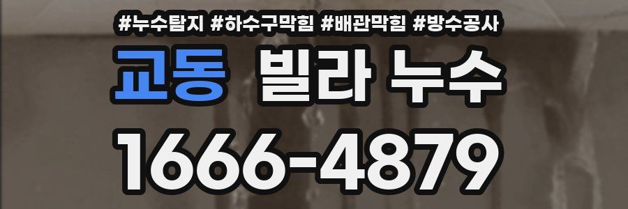 교동 빌라 누수