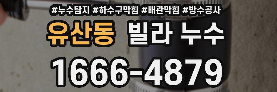 유산동 빌라 누수