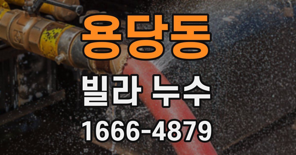 용당동 빌라 누수