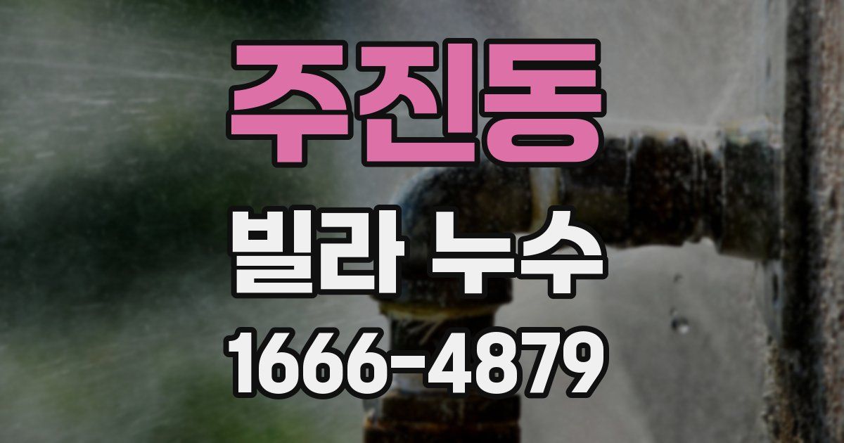 주진동 빌라 누수