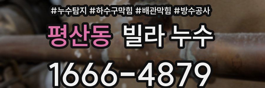 평산동 빌라 누수