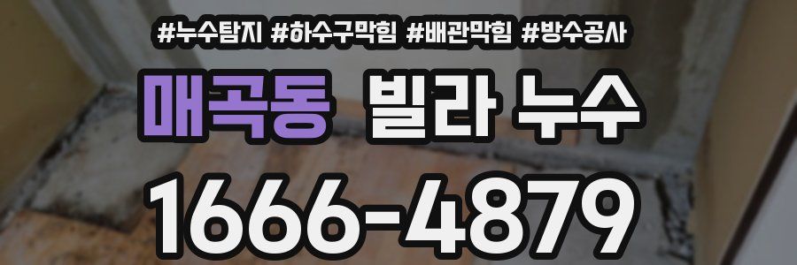 매곡동 빌라 누수