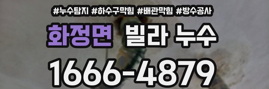 화정면 빌라 누수