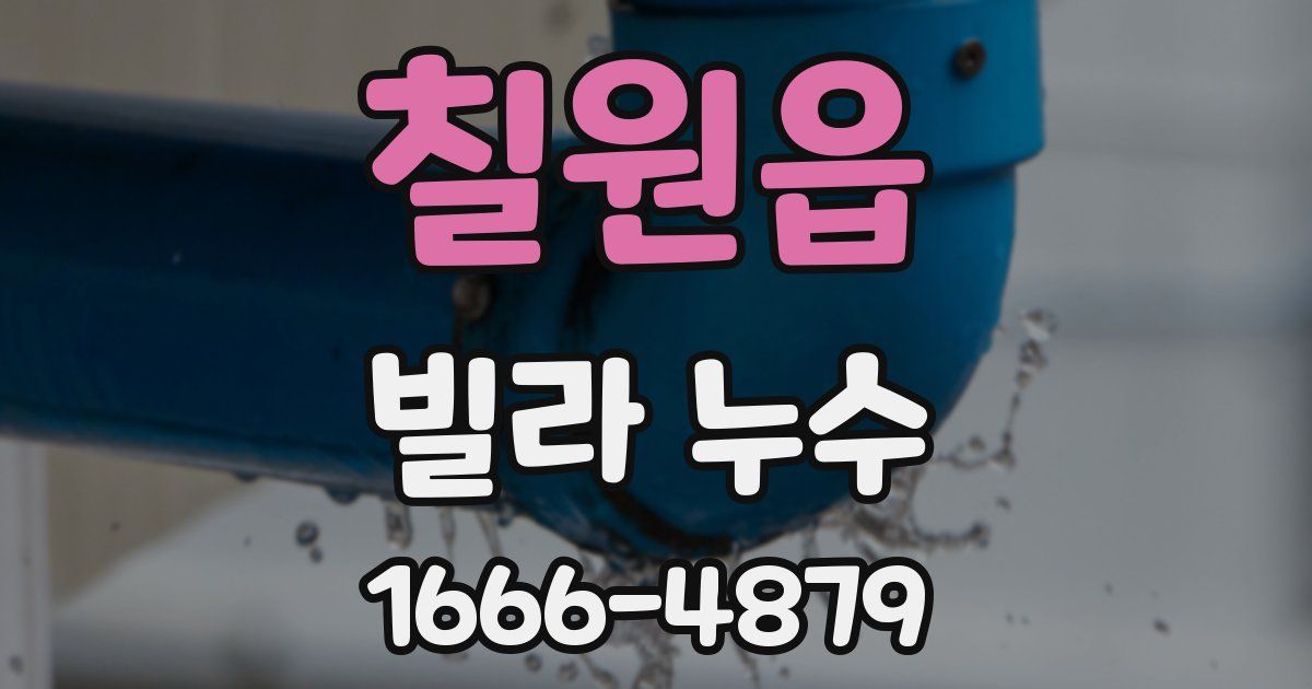 칠원읍 빌라 누수