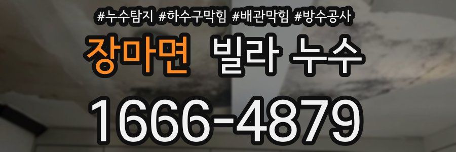 장마면 빌라 누수