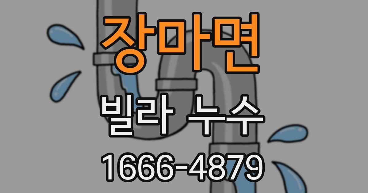 장마면 빌라 누수