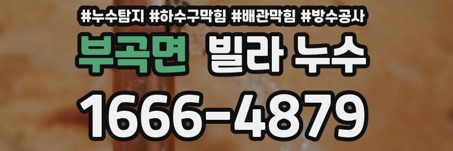 부곡면 빌라 누수