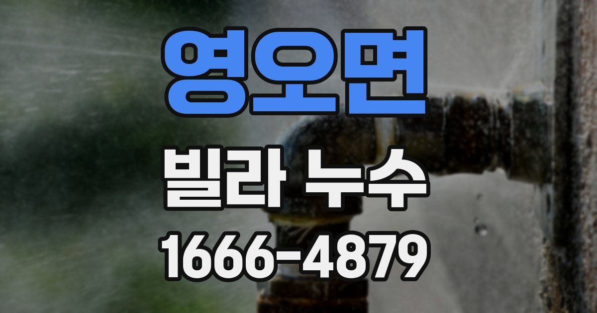 영오면 빌라 누수