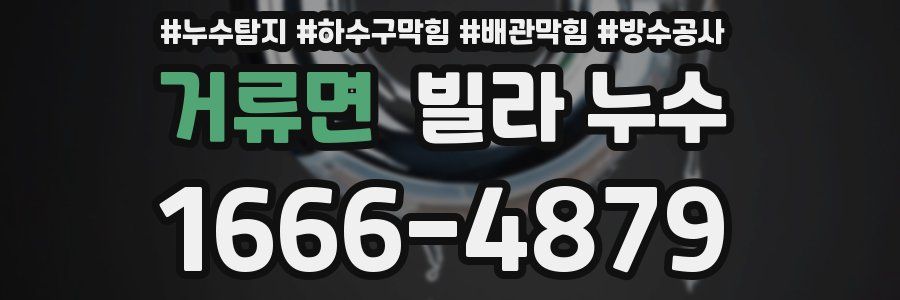 거류면 빌라 누수