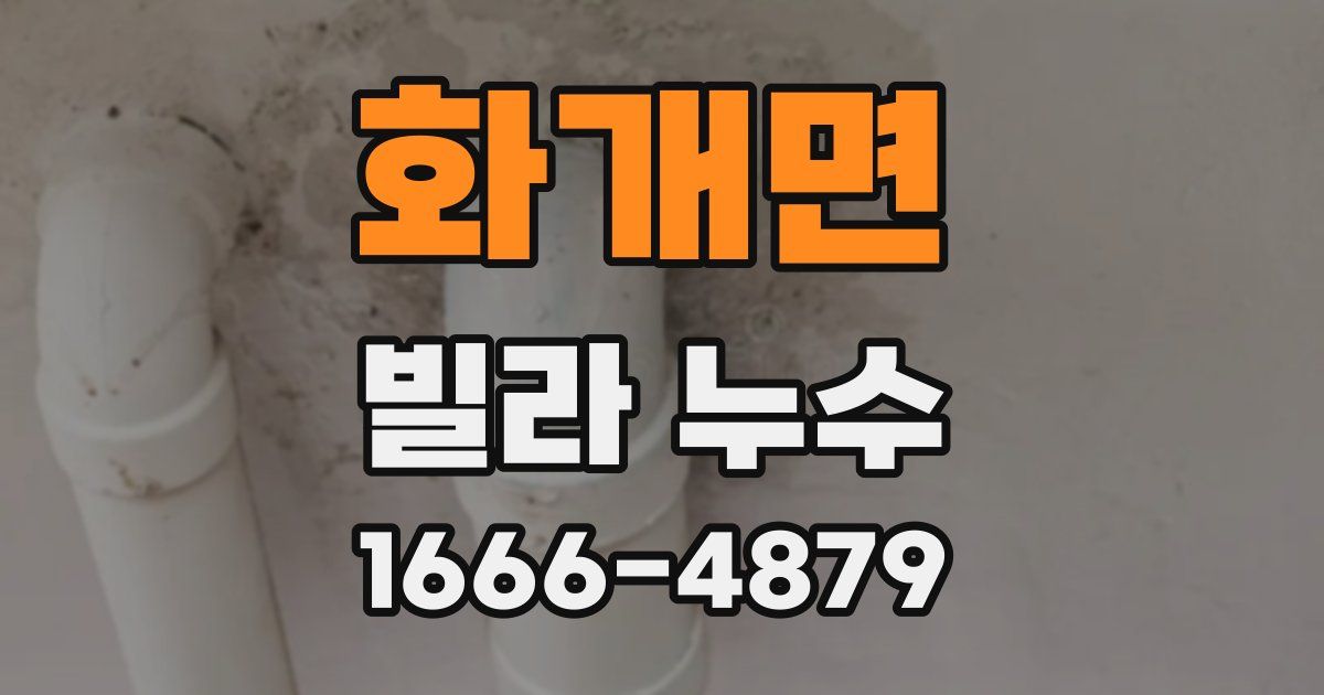화개면 빌라 누수