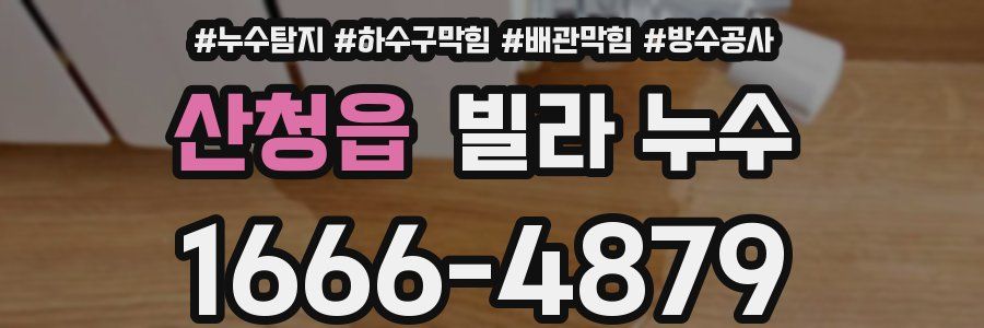 산청읍 빌라 누수