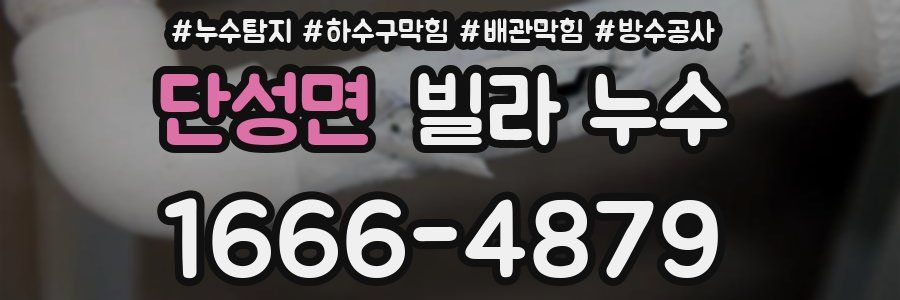 단성면 빌라 누수
