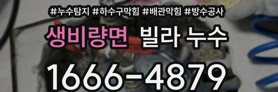 생비량면 빌라 누수