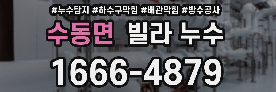 수동면 빌라 누수