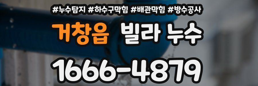거창읍 빌라 누수