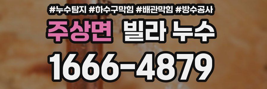 주상면 빌라 누수