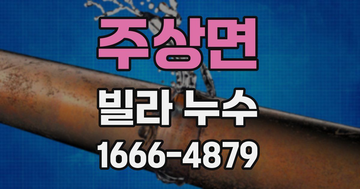 주상면 빌라 누수