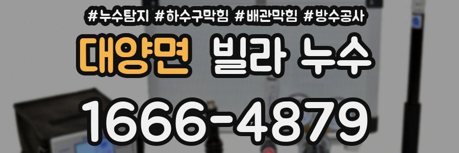 대양면 빌라 누수