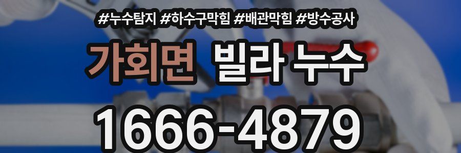 가회면 빌라 누수