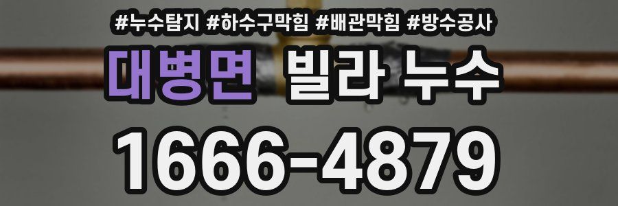대병면 빌라 누수
