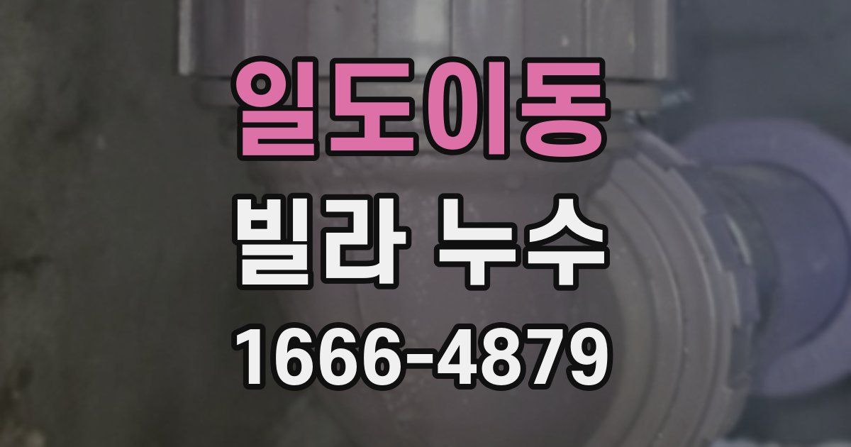 일도이동 빌라 누수