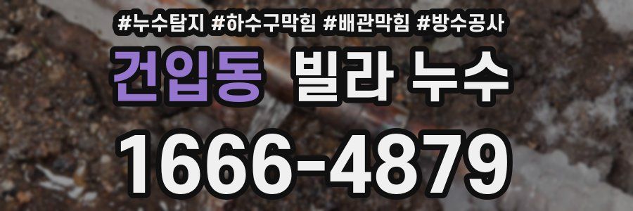 건입동 빌라 누수