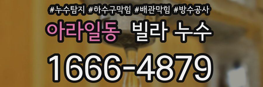 아라일동 빌라 누수