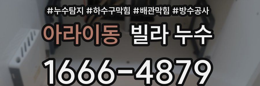아라이동 빌라 누수