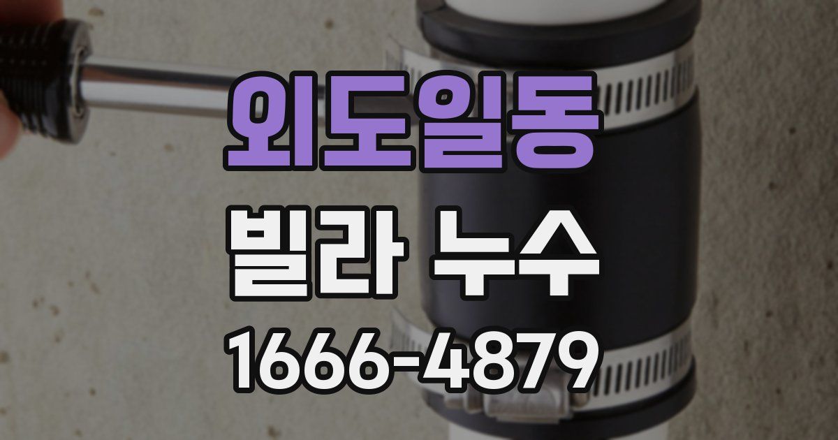 외도일동 빌라 누수