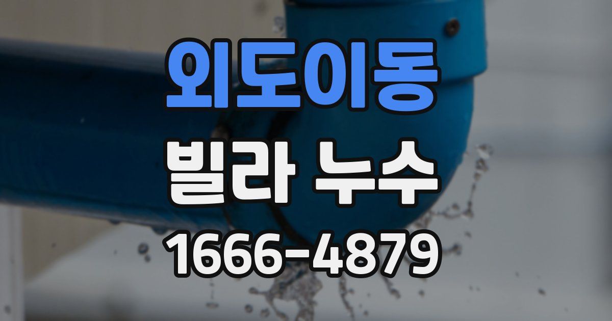 외도이동 빌라 누수