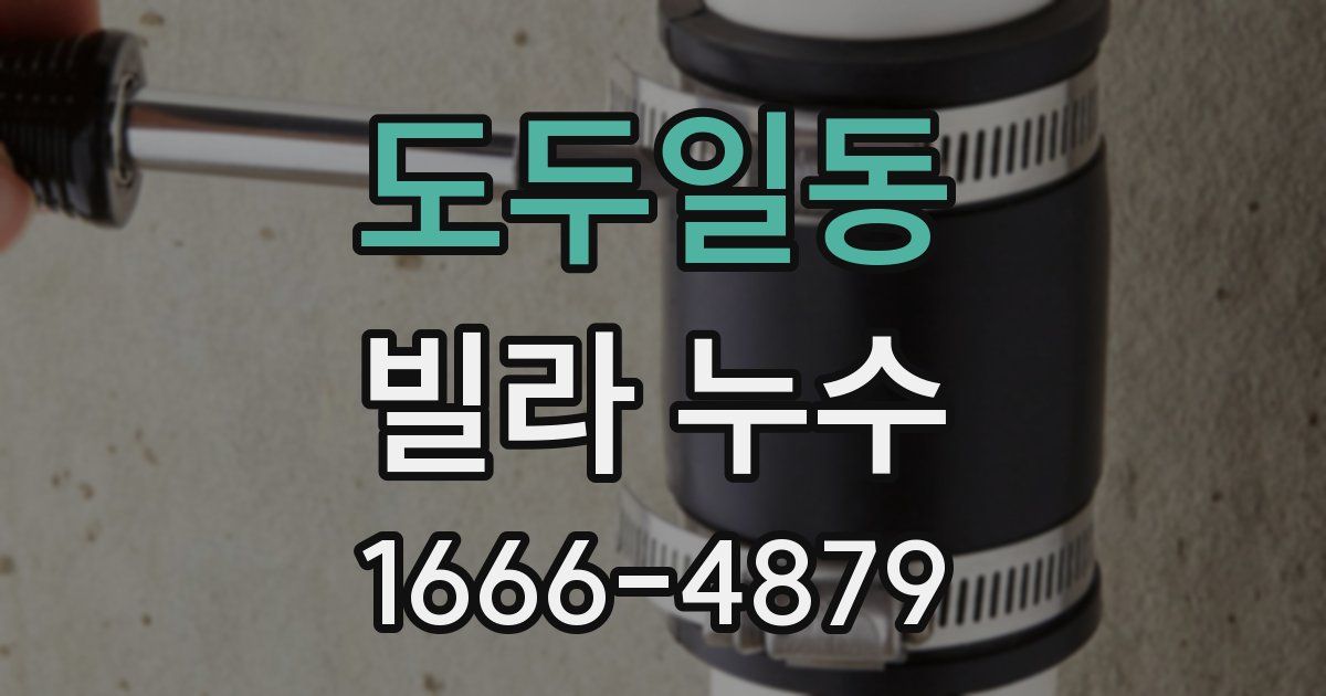 도두일동 빌라 누수