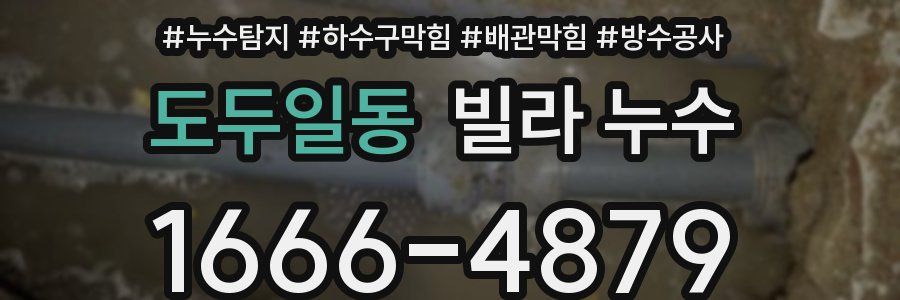 도두일동 빌라 누수