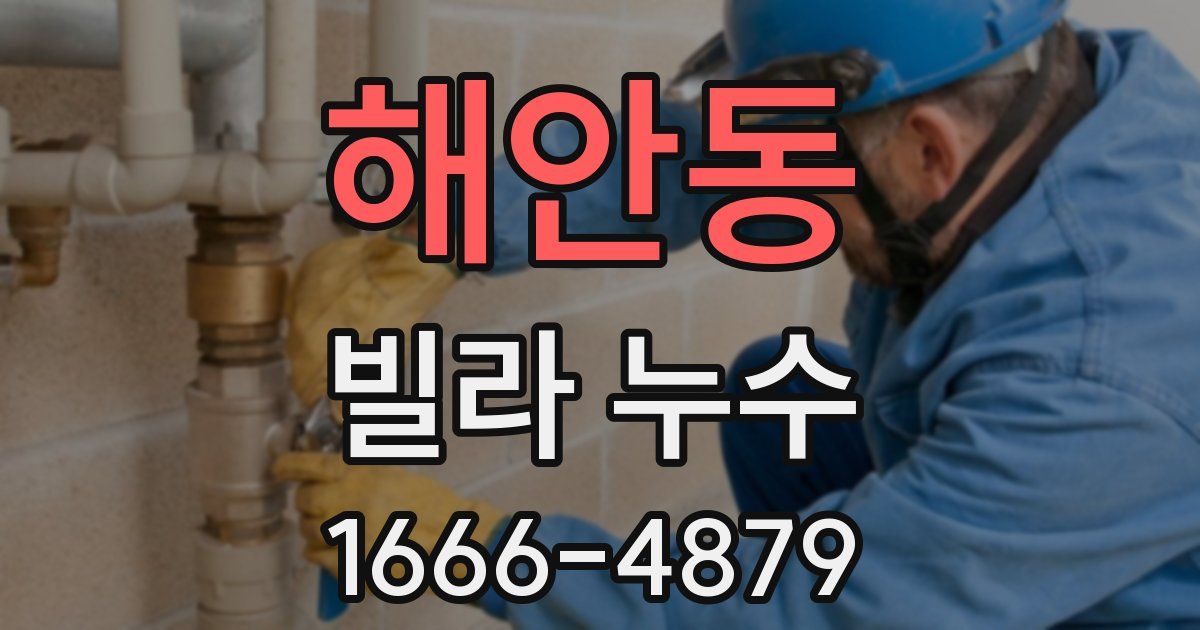 해안동 빌라 누수