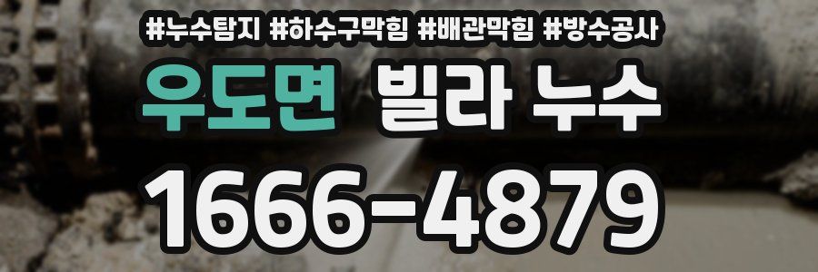 우도면 빌라 누수