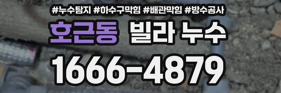 호근동 빌라 누수