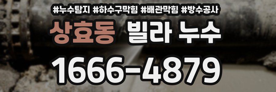 상효동 빌라 누수