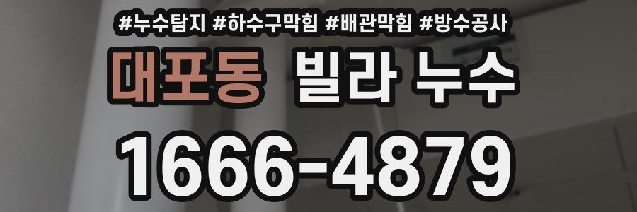 대포동 빌라 누수