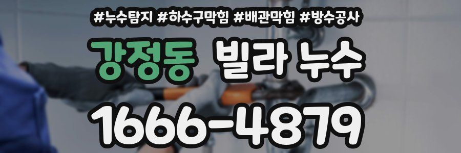 강정동 빌라 누수