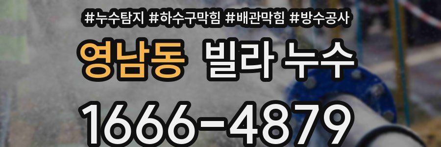 영남동 빌라 누수