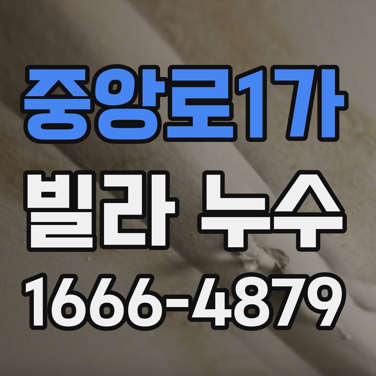 중앙로1가 빌라 누수