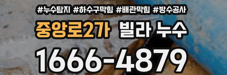 중앙로2가 빌라 누수