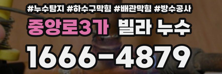 중앙로3가 빌라 누수
