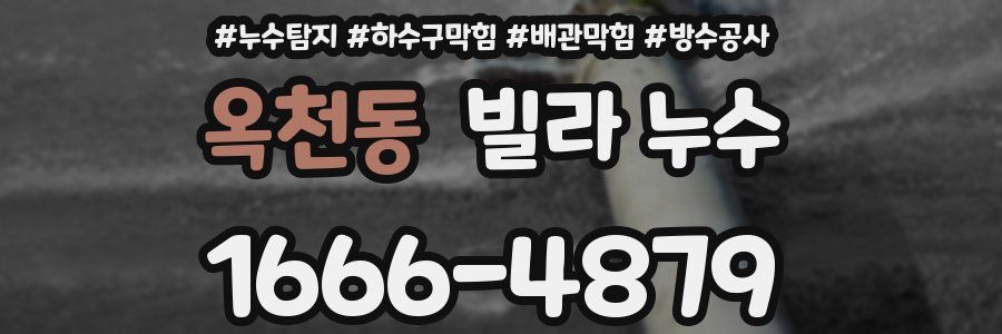 옥천동 빌라 누수