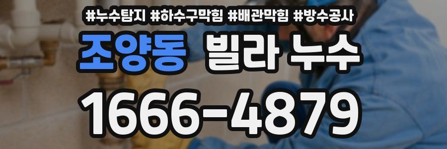 조양동 빌라 누수