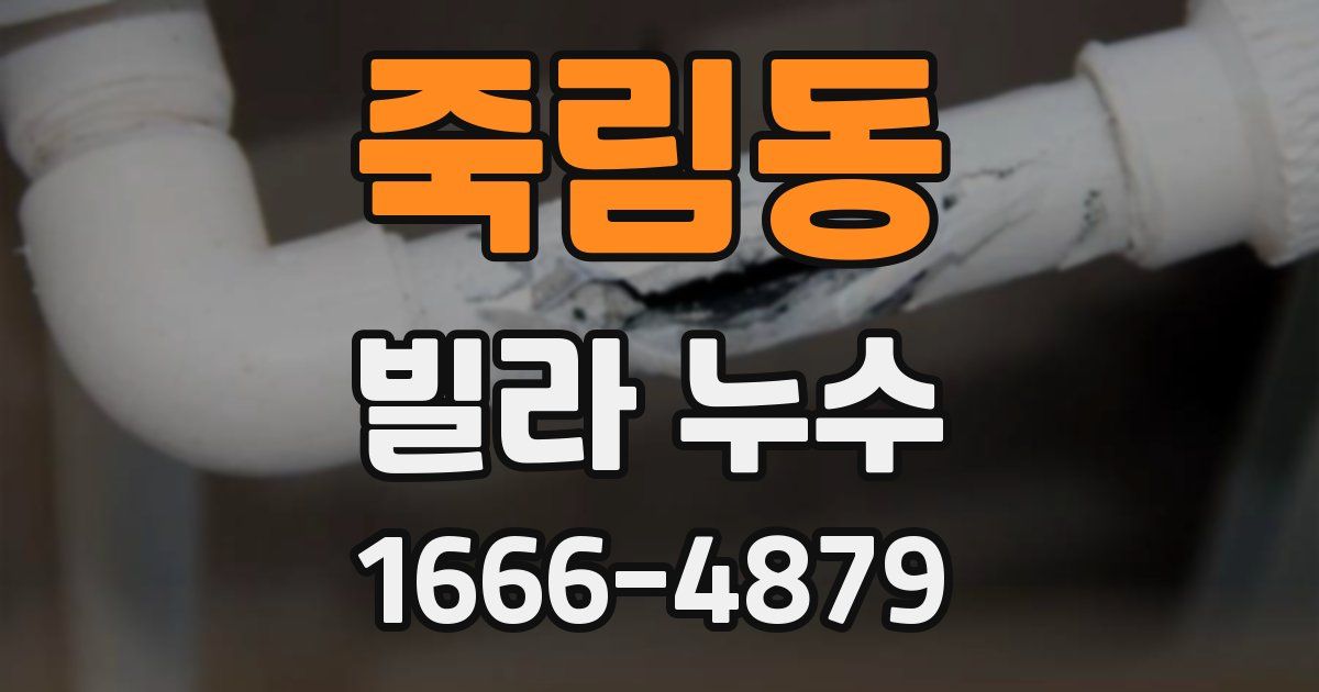 죽림동 빌라 누수