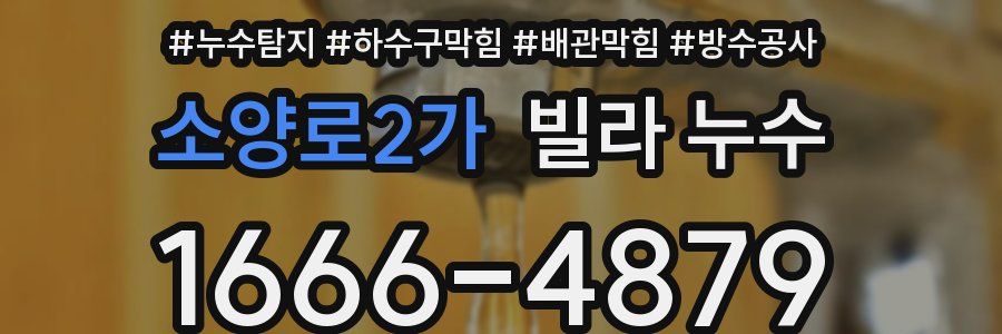 소양로2가 빌라 누수