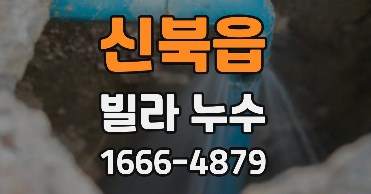 신북읍 빌라 누수