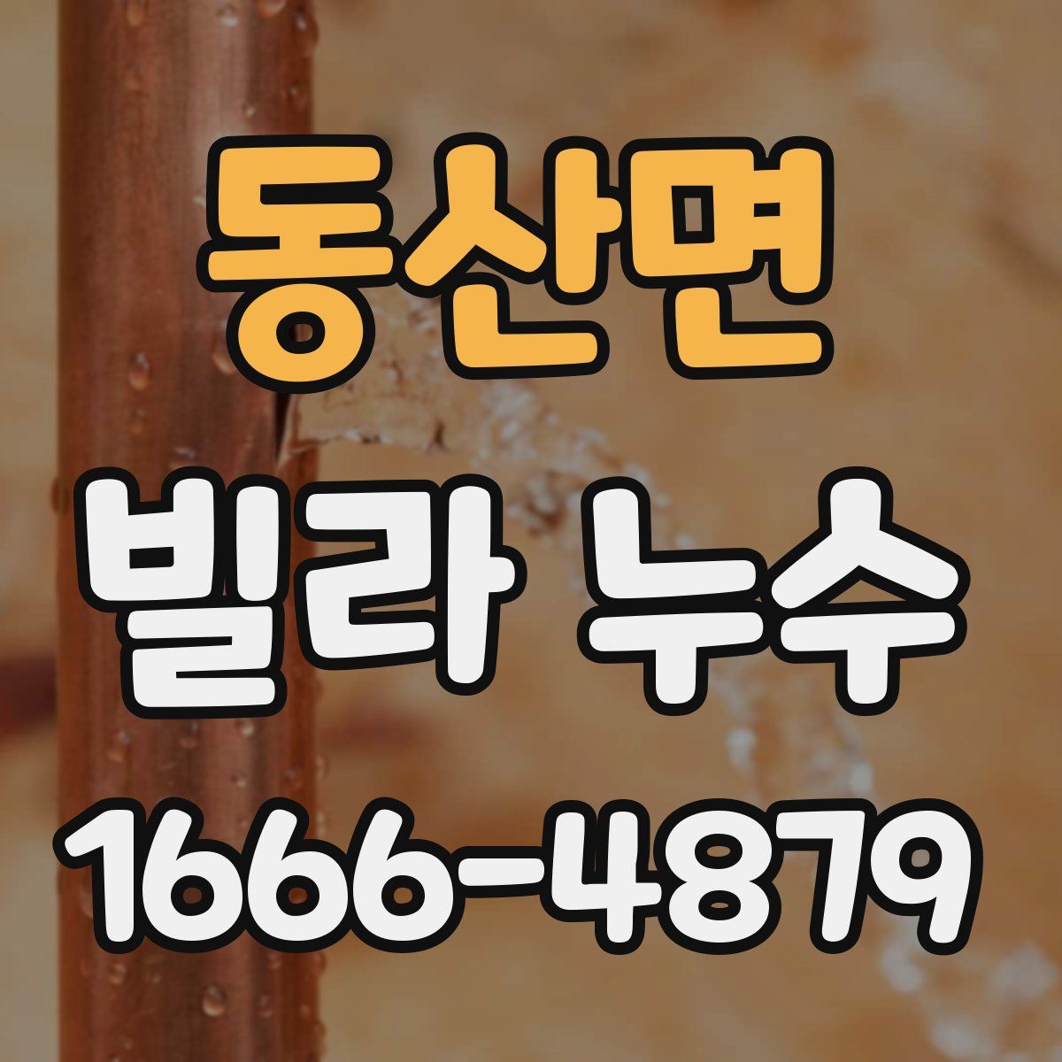 동산면 빌라 누수